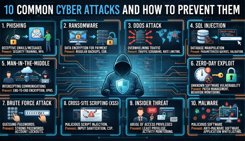 10 Common Cyber Attacks and How to Prevent Them